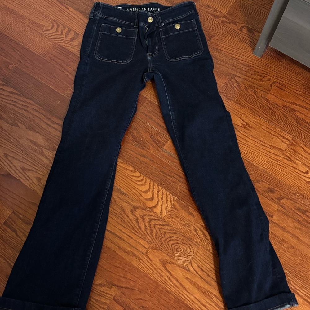 American Eagle Outfitters Women's kick flare  bootcut jeans size 8